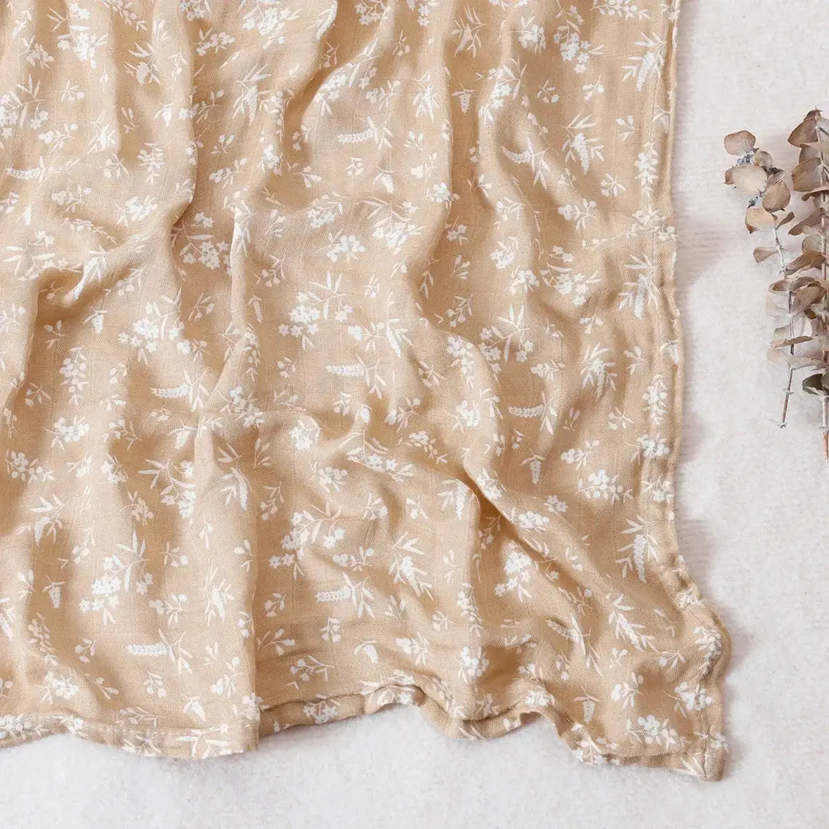 Couverture de bébé en mousseline de coton et bambou - Monde à maman