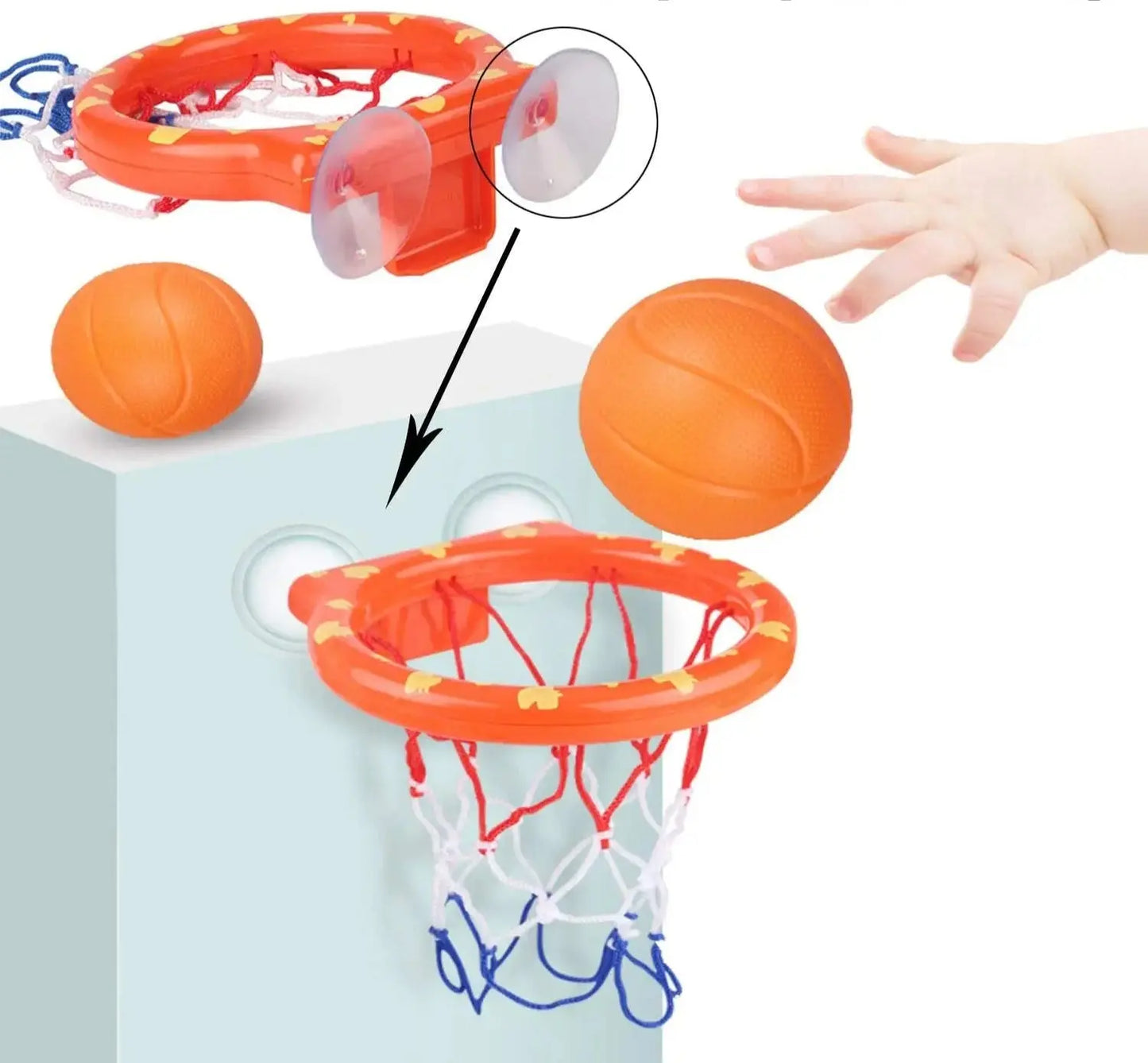 Jouet de bain - Panier de basket - Monde à maman