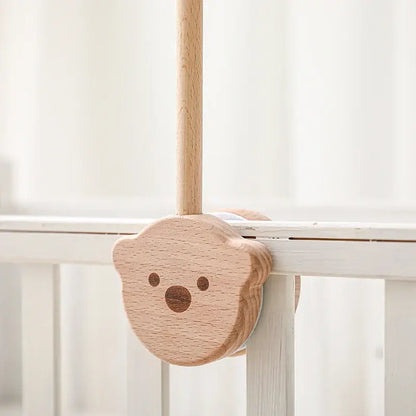 Mobile Bébé | Arc-en-Ciel en Bois Naturel Bohème - Monde à maman