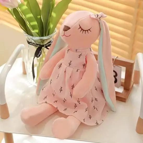 Peluche lapin rose - Monde à maman