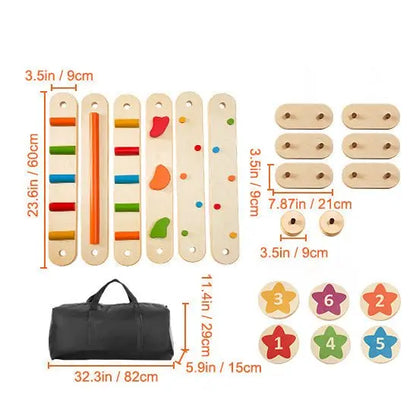 Poutres d'équilibre en bois - Monde à maman