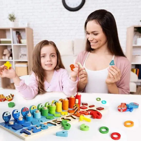 Puzzle - MontessoriToys™ - Formes et chiffres - Monde à maman