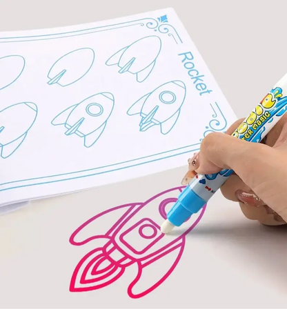 Tapis de coloriage - Doodle - avec stylos magiques - Monde à maman