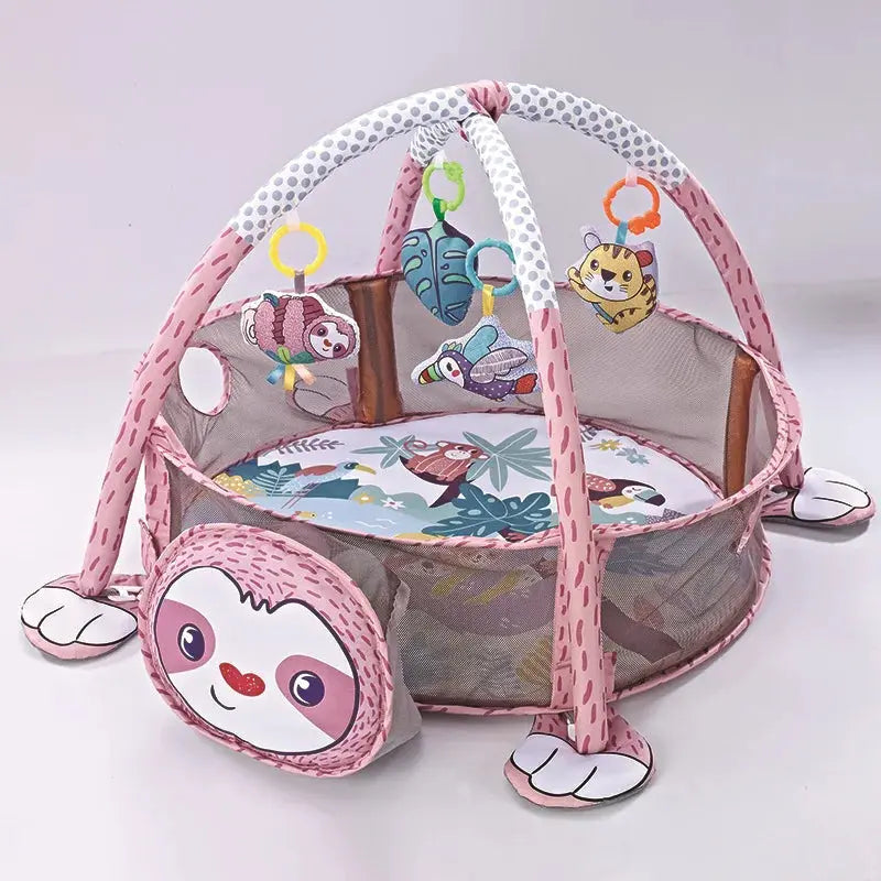 Tapis éveil rose paresseux - Monde à maman