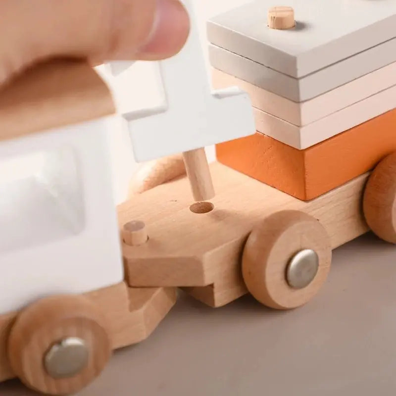 Train en bois - MontessoriToys™ - Monde à maman