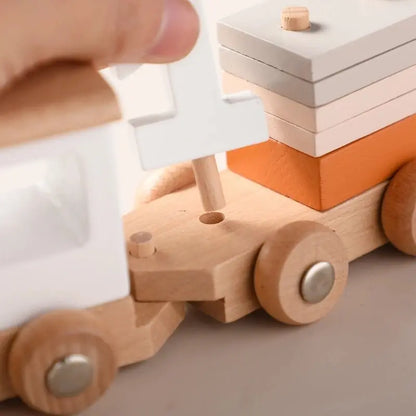 Train en bois - MontessoriToys™ - Monde à maman