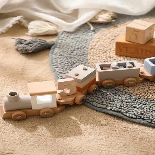 Train en bois - MontessoriToys™ - Monde à maman