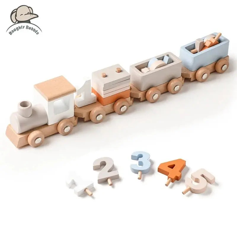 Train en bois - MontessoriToys™ - Monde à maman