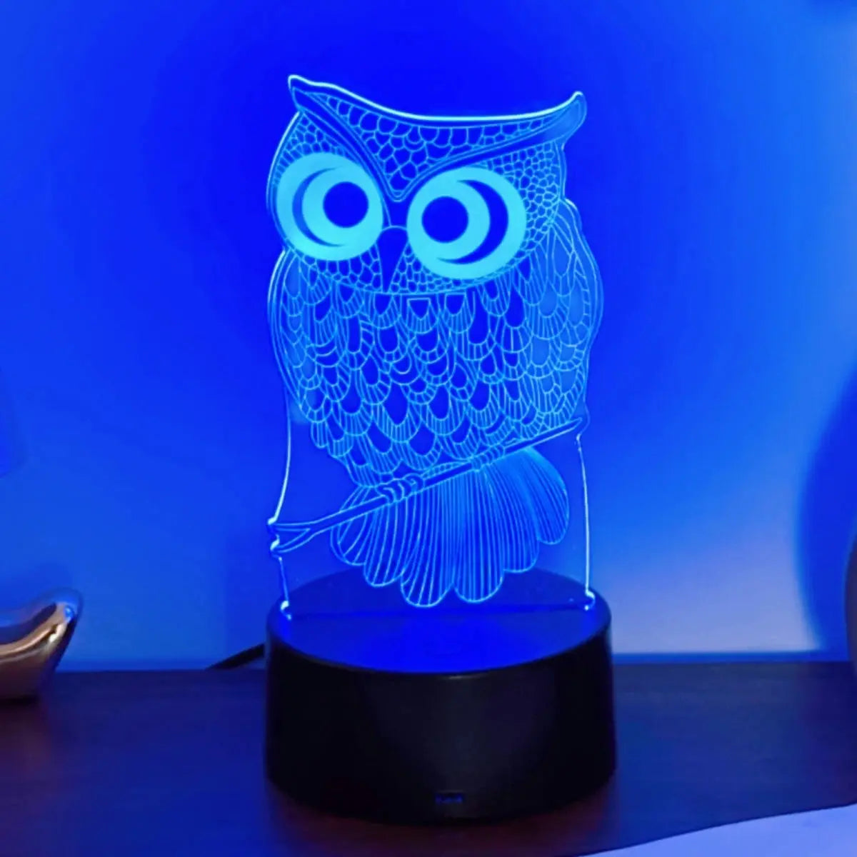 veilleuse hibou 3D - Monde à maman