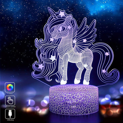 Veilleuse Licorne 3 D - Monde a maman